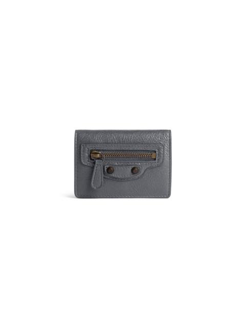BALENCIAGA Women's Le City Mini Wallet in Volcanic Rock