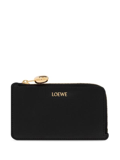 Loewe Loewe Women Pebble Leather Zipped Card Case