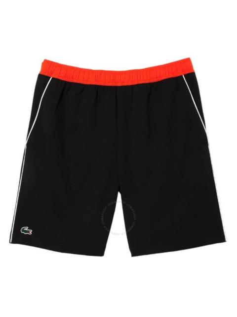 LACOSTE Lacoste Black Stretch Fabric Tennis Shorts