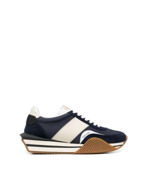 TOM FORD James panelled leather sneakers