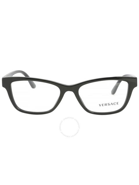 Versace Demo Square Ladies Eyeglasses VE3316 GB1 55