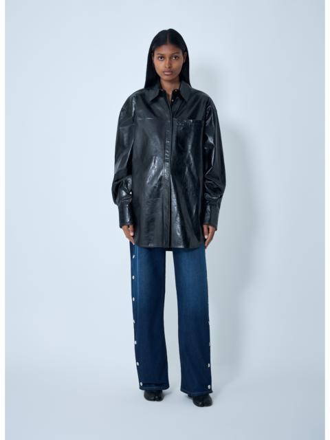 Sportmax Sportmax Women Leather Overshirt Jacket