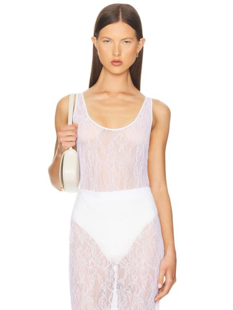 WARDROBE.NYC Lace Tank Bodysuit