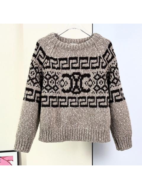 CELINE Celine Arc de Triomphe wool knit top