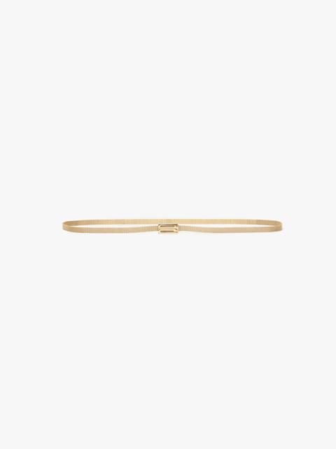 Victoria Beckham Brass Micro Frame Belt In Light Gold