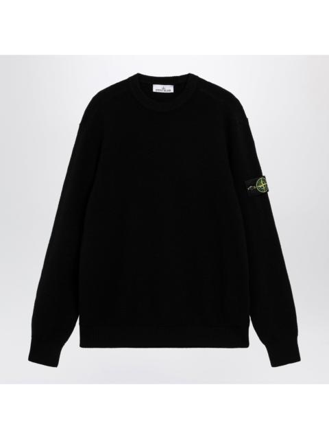 Stone Island Stone Island Black Wool Crewneck Sweater Men