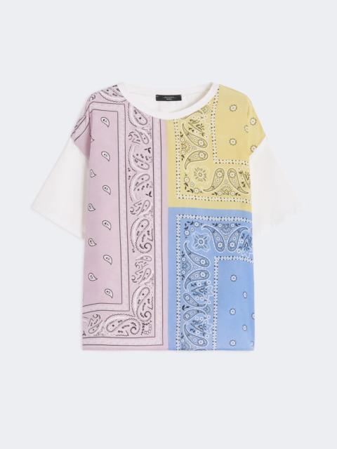WEEKEND Max Mara Printed silk and stretch cotton jersey T-shirt - MULTICOLOUR