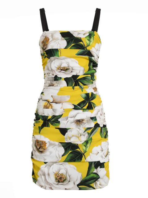 Dolce & Gabbana Gardenia Ruched Dress