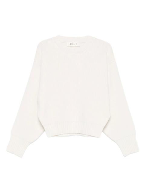 RÓHE sculptural crew-neck sweater