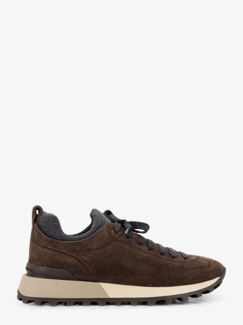 Brunello Cucinelli Brunello Cucinelli Suede Sneakers With Monili Detail On The Back