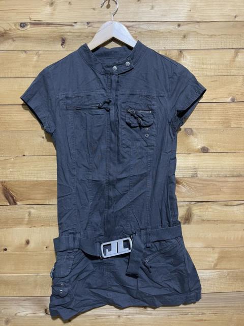 Other Designers Jaded london cargo high neck belted mini dress