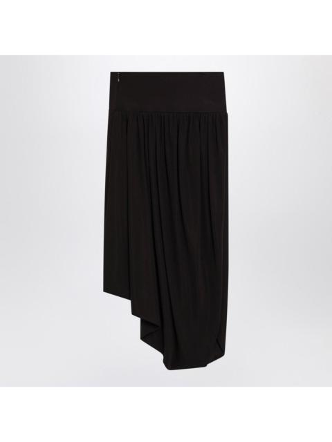 Alaïa Alaia Ebony Brown Fluid Jersey Skirt Women