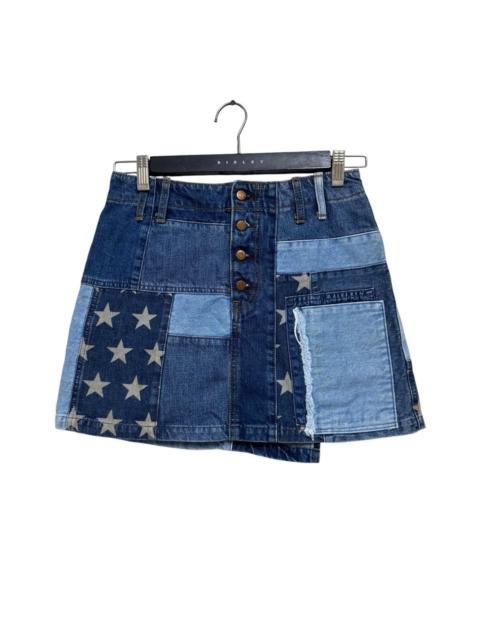 Hysteric Glamour Hysteric Glamour Mini Skirt Denim Patchwork