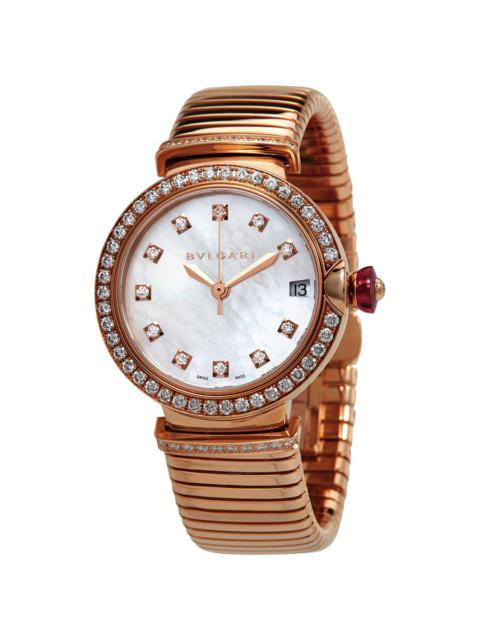 BVLGARI Bvlgari Serpenti Tubogas 18kt Rose Gold Diamond Ladies Watch 103034