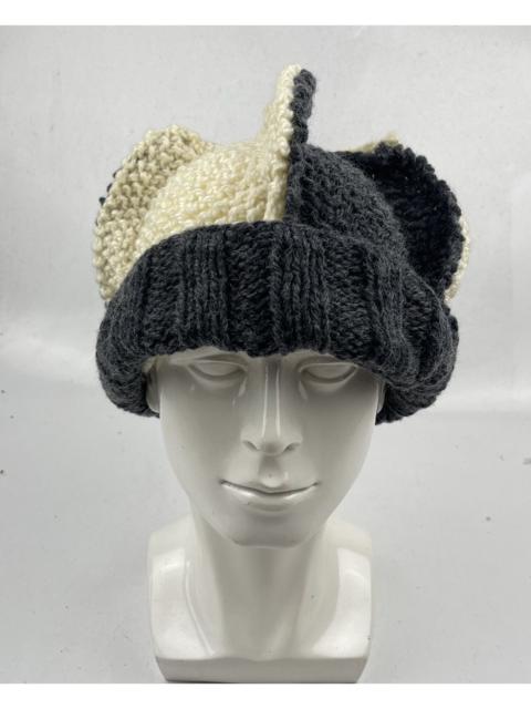 Other Designers Japanese Brand - rare design custom made knitted hat tc47