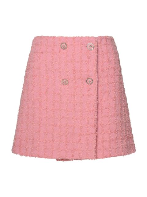 VERSACE Wool Tweed Mini Skirt