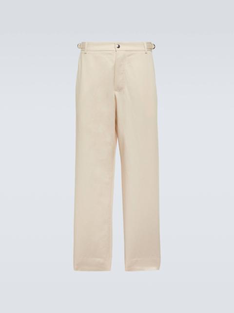 JACQUEMUS Le pantalon Jean cotton and linen pants