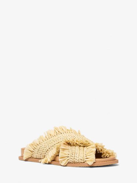 MICHAEL KORS Peyton Fringe Crocheted Sandal