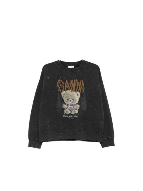 GANNI Ganni Black Tops - Sweatshirts Women