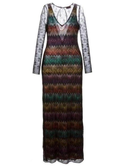 Missoni Zig Zag Crochet Sheer Dress