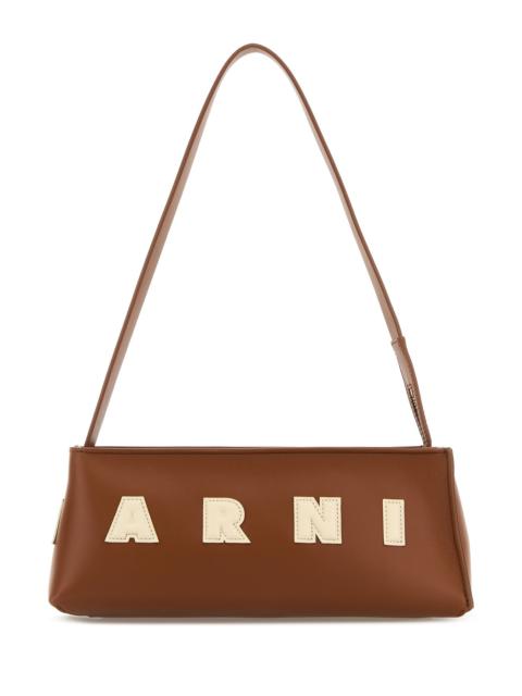 Marni Caramel leather shoulder bag