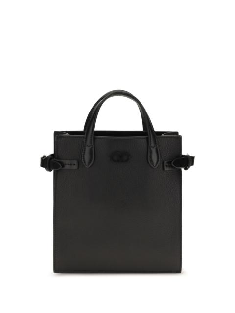 Valentino Valentino Garavani Small Antibes Leather Handbag Nero