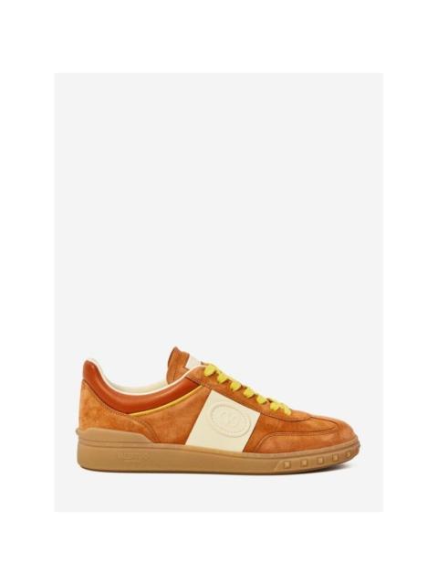 Valentino VALENTINO GARAVANI Upvillage Orange Suede Sneakers New & Aut
