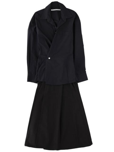 Alexander Wang LONG COTTON WRAP DRESS