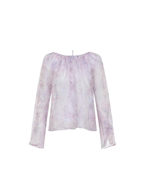 Other Designers Alberta Ferretti Printed Organza Blouse Women
