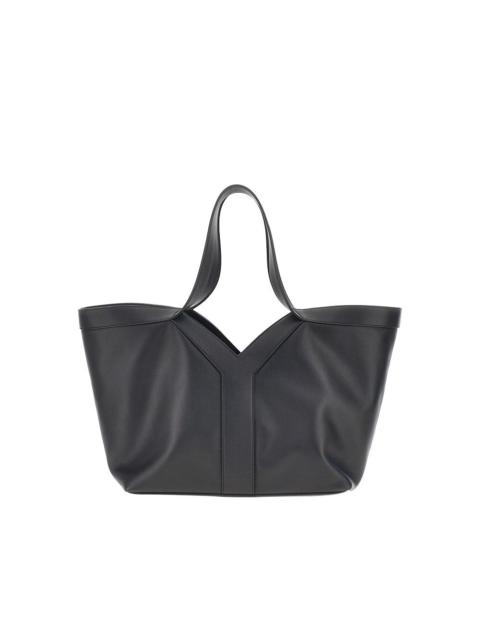 SAINT LAURENT Saint Laurent Leather Small 'Y' Tote Bag Black