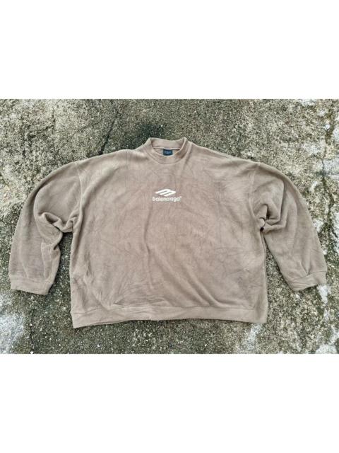 BALENCIAGA Authentic Balenciaga 3B Sports Icon Brown Sweatshirt
