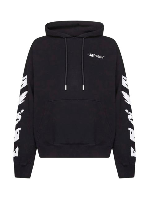 Off-White Black cotton Ink Arrow Skate hoodie