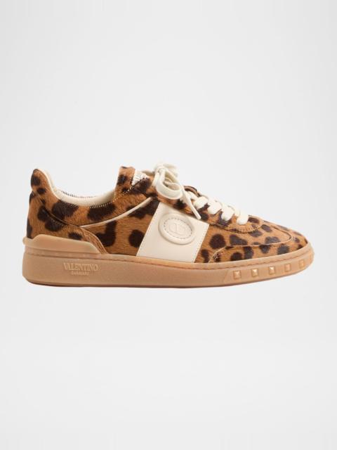 Valentino UpVillage Leopard Calf Hair Sneakers