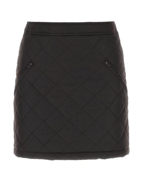 Burberry Dark brow cotton mini skirt