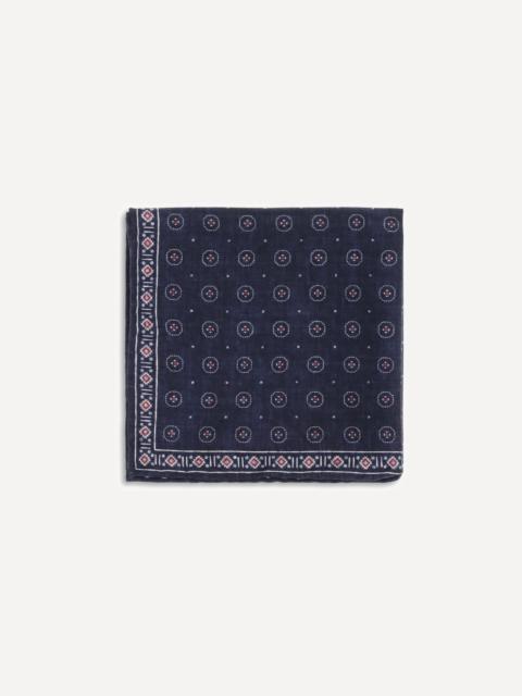 Brunello Cucinelli Ethnic-patterned silk Pocket Square