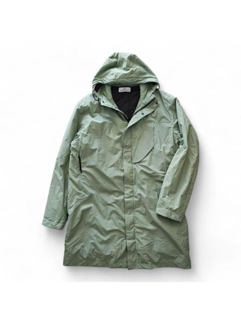 Stone Island Stone Island Primaloft Insulation Hooded Fishtail Parka - Fabric - Green - Sz L