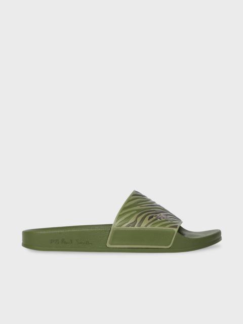 Paul Smith Khaki Camo 'Zed' Slides