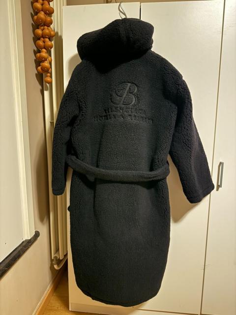 BALENCIAGA Balenciaga Faux Shearling Runway Robe Coat