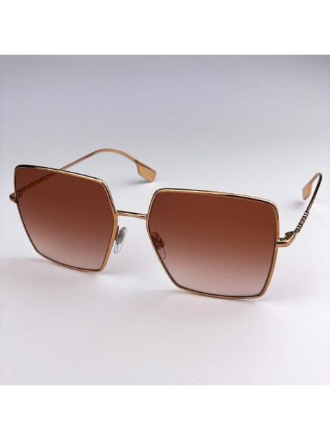 Burberry NEW Burberry BE3133 DAPHNE 133713 Gold Pink Gradient Square Women Sungla…