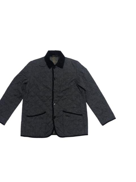 Barbour Vintage Barbour Wool Quilted Tartan Button Jacket