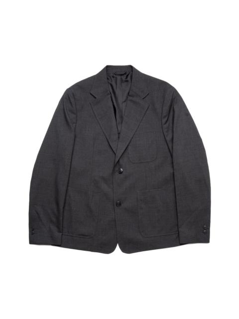 mfpen Patch Pocket Blazer - Grey Worsted Wool