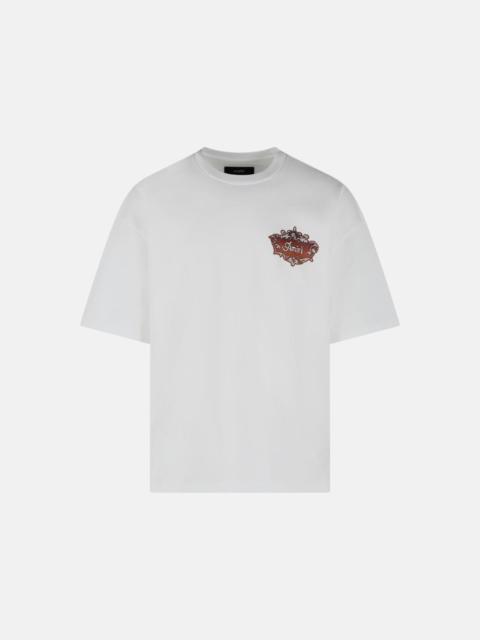 AMIRI WHITE COTTON T-SHIRT