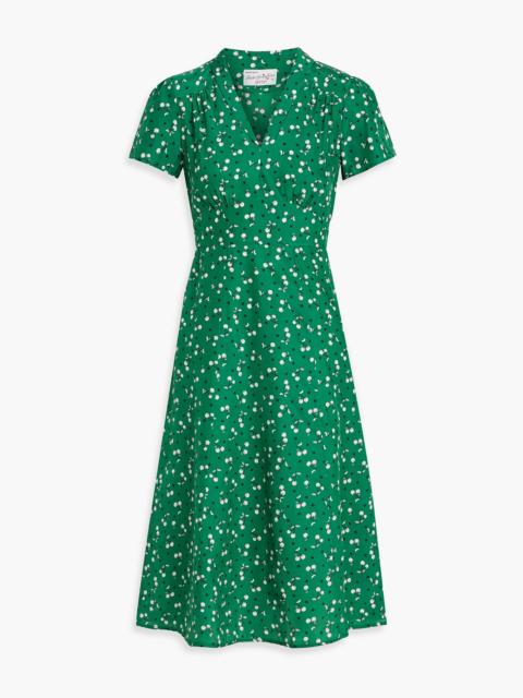 Other Designers Morgan printed silk dress