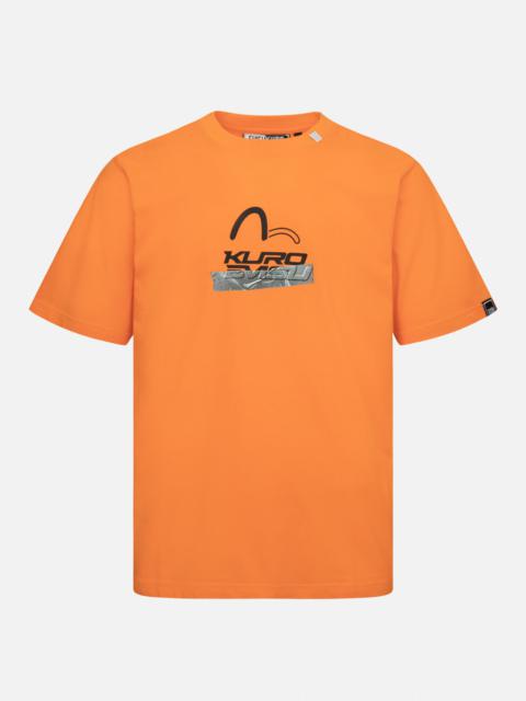 EVISU Logo and Tape Print Regular Fit T-shirt