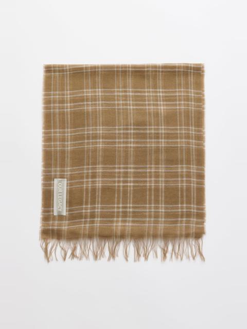 Our Legacy Cottage Scarf Walnut Grid Sparse Tencel