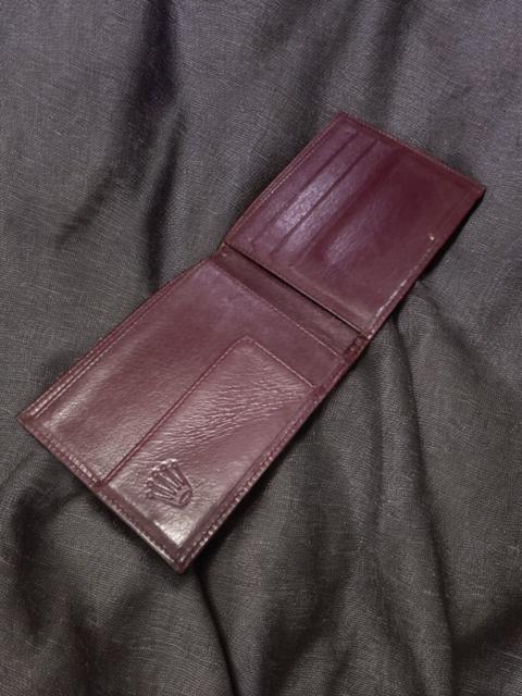 ROLEX VINTAGE ROLEX BIFOLD CARD HOLDER LEATHER WALLET