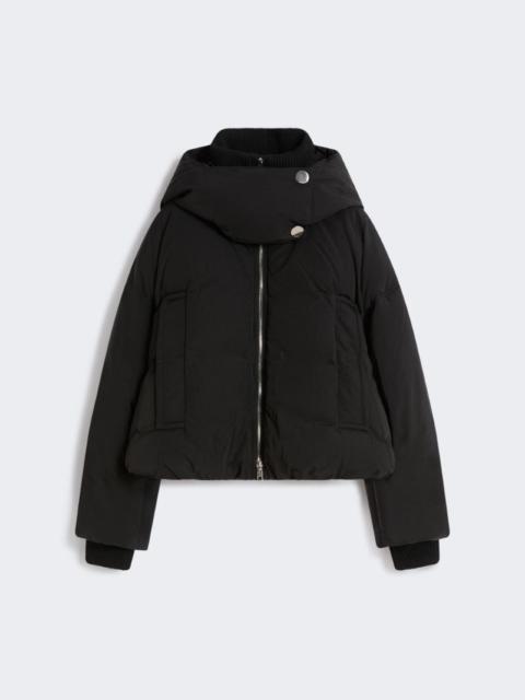 Sportmax Water-repellent short down jacket - BLACK