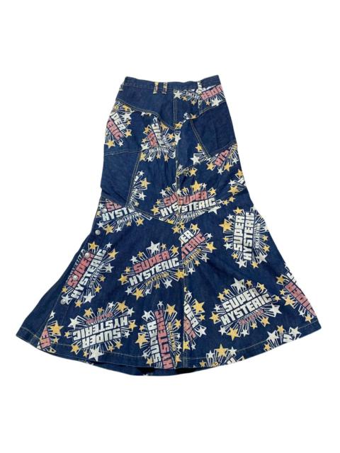 Hysteric Glamour Vintage Hysteric Glamour Denim Skirt Full Print