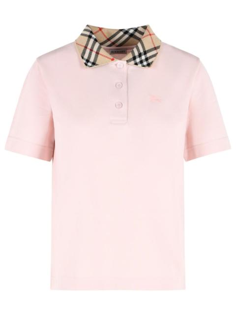 Burberry Burberry Imogen Pink Cotton Polo Shirt