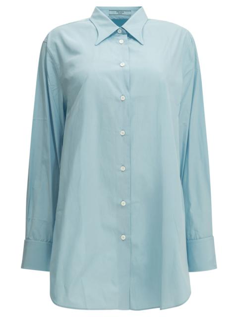 Prada Prada Poplin Shirt Light Blue Women